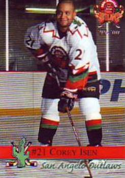 1999-00 San Angelo Outlaws (WPHL) #5 Corey Isen Front