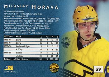 1999-00 Czech DS #59 Miloslav Horava Back