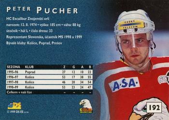 1999-00 Czech DS #192 Peter Pucher Back