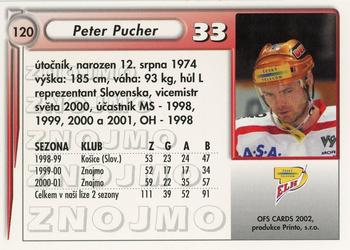 2001-02 Czech OFS #120 Peter Pucher Back