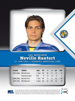 2010-11 Playercards (DEL) - Evolution #DEL-EV10 Neville Rautert Back