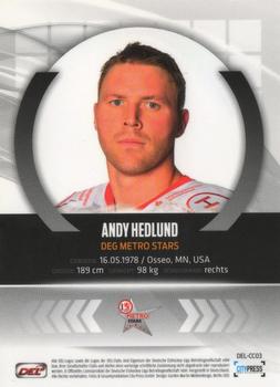 2011-12 Playercards (DEL) - Collision Course #DEL-CC03 Andy Hedlund Back