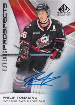 2019-20 SP Game Used CHL - Blue Autographs #44 Philip Tomasino Front