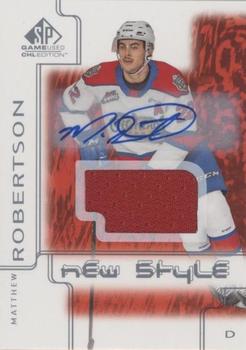 2019-20 SP Game Used CHL - 2000-01 New Style Tribute Red Jersey Autographs #NS-MR Matthew Robertson Front