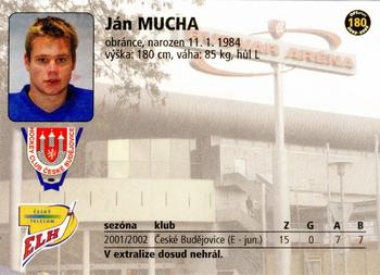 2002-03 OFS Plus (ELH) #180 Jan Mucha Back