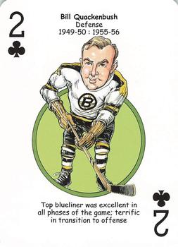 2013 Hero Decks Boston Bruins Hockey Heroes Playing Cards #2♣ Bill Quackenbush Front
