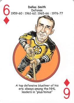 2013 Hero Decks Boston Bruins Hockey Heroes Playing Cards #6♦ Dallas Smith Front