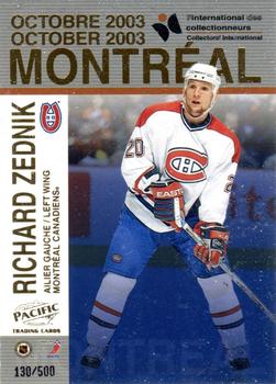 2003-04 Pacific - Montreal International #4 Richard Zednik / Eric Lapointe Front