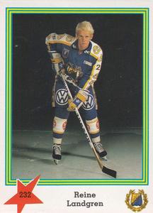 1989-90 Semic Elitserien (Swedish) Stickers #232 Reine Landgren Front