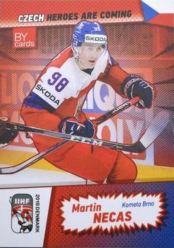 2018 BY Cards IIHF World Championship Team Czech ##CZE/2018-25 Martin Necas Front