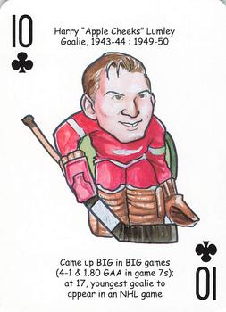2017 Hero Decks Detroit Red Wings Hockey Heroes Playing Cards #10♣ Harry Lumley Front
