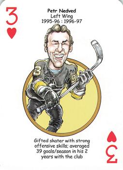2017 Hero Decks Pittsburgh Penguins Hockey Heroes Playing Cards #3♥ Petr Nedved Front