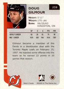 2004-05 In The Game Franchises US East - SportsFest Chicago #359 Doug Gilmour Back