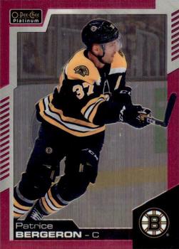 2020-21 O-Pee-Chee - O-Pee-Chee Platinum Preview Matte Pink #P-PB Patrice Bergeron Front