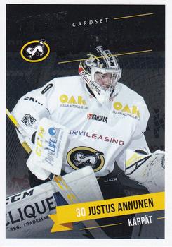 2020-21 Cardset Finland - The Wall Silver #6 Justus Annunen Front