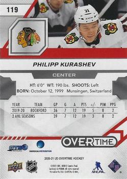 2020-21 Upper Deck Overtime #119 Philipp Kurashev Back