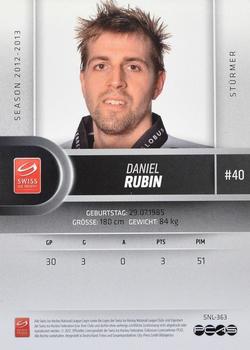 2012-13 Swiss National League #363 Daniel Rubin Back