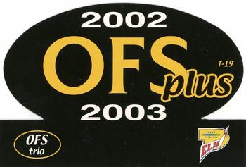 2002-03 OFS Plus (ELH) - OFS Trio #T-19 Martin Falter / Marek Cernosek / Roman Kadera Back