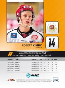 2011-12 HockeyAllsvenskan #ALLS-008 Robert Kimby Back