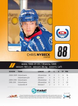 2011-12 HockeyAllsvenskan #ALLS-143 Chris Nybeck Back