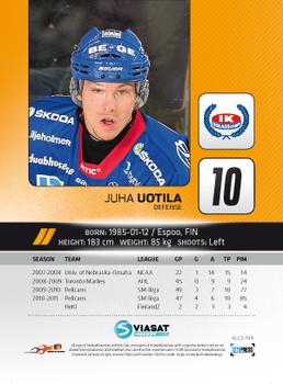2011-12 HockeyAllsvenskan #ALLS-148 Juha Uotila Back