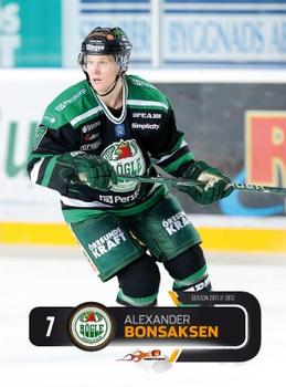 2011-12 HockeyAllsvenskan #ALLS-157 Alexander Bonsaksen Front