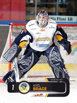 2011-12 HockeyAllsvenskan #ALLS-201 Axel Brage Front