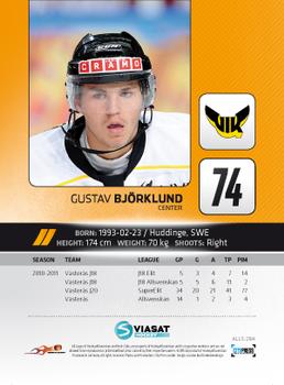 2011-12 HockeyAllsvenskan #ALLS-284 Gustav Björklund Back