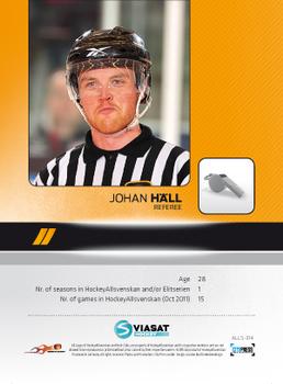 2011-12 HockeyAllsvenskan #ALLS-314 Johan Häll Back