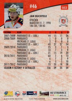 2012-13 Czech OFS Plus #053 Jan Buchtele Back