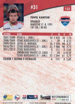 2012-13 Czech OFS Plus #132 Pavel Kantor Back