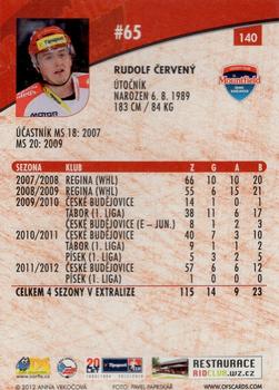 2012-13 Czech OFS Plus #140 Rudolf Cerveny Back