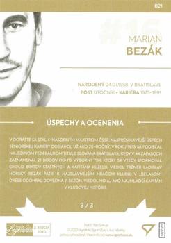 2020 SportZoo Pocta Legendam II. Edicia - Green #B21 Marian Bezak Back
