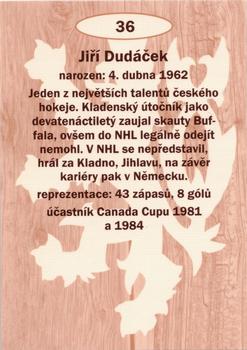2009-10 Legendy CS #36 Jiri Dudacek Back