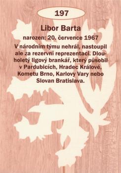 2009-10 Legendy CS #197 Libor Barta Back