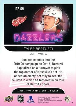 2020-21 Upper Deck - Dazzlers Green #DZ-69 Tyler Bertuzzi Back