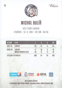 2019-20 OFS Classic #19 Michal Bulir Back