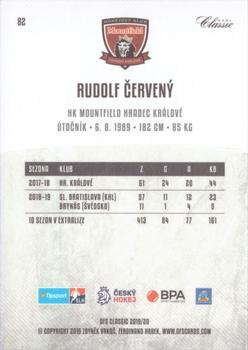 2019-20 OFS Classic #82 Rudolf Cerveny Back
