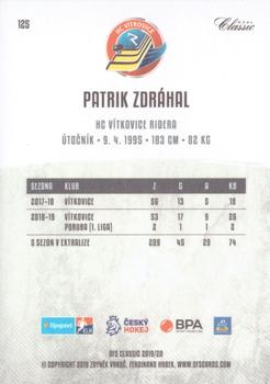 2019-20 OFS Classic #125 Patrik Zdrahal Back