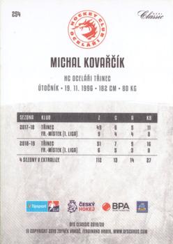 2019-20 OFS Classic #254 Michal Kovarcik Back