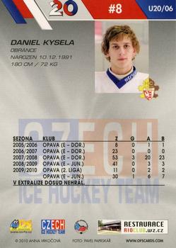 2010-11 Czech OFS Plus - Czech Republic U20 #6 Daniel Kysela Back