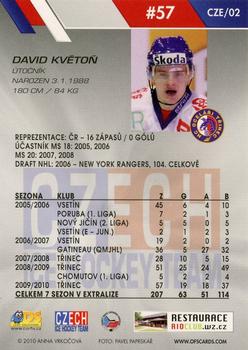 2010-11 Czech OFS Plus - Czech Republic #2 David Kveton Back