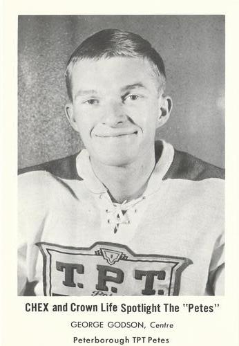 1965-66 Crown Life Peterborough Petes (OHA) #NNO George Godson Front