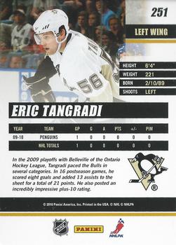 2010-11 Donruss #251 Eric Tangradi  Back