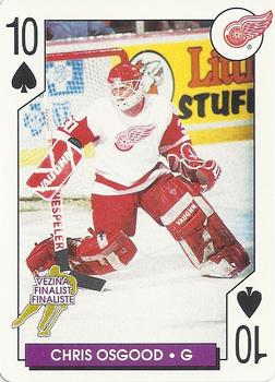 1996-97 Bicycle NHL Hockey Aces #10♠ Chris Osgood Front