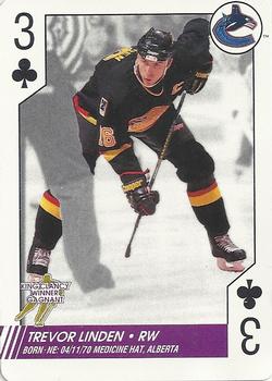 1997-98 Bicycle NHL Hockey Aces #3♣ Trevor Linden Front