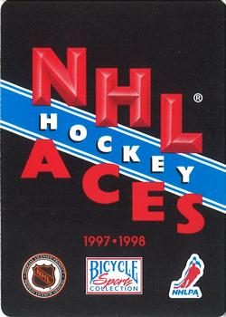 1997-98 Bicycle NHL Hockey Aces #7♣ Tony Amonte Back