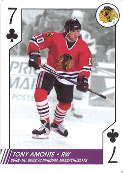 1997-98 Bicycle NHL Hockey Aces #7♣ Tony Amonte Front