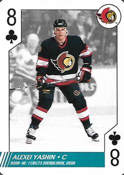1997-98 Bicycle NHL Hockey Aces #8♣ Alexei Yashin Front