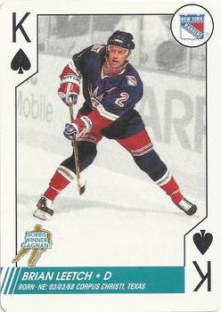 1997-98 Bicycle NHL Hockey Aces #K♠ Brian Leetch Front